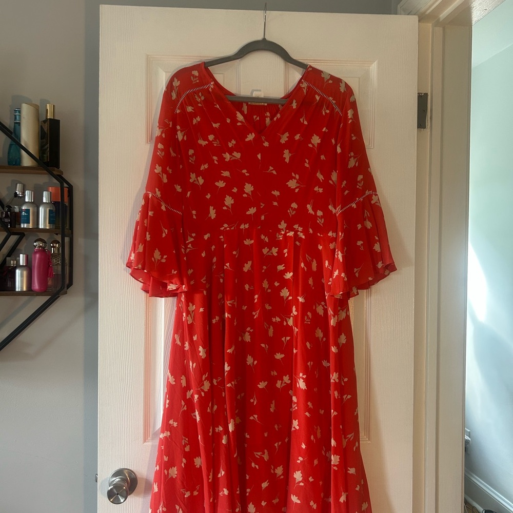 Red Floral Dress